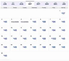Southwest Low Fare Calendar Four Day Sale Has 45 Flights