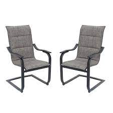 Shop our selection of patio dining sets, outdoor conversation sets, outdoor bistro sets & more at the home depot canada. Hampton Bay St Lucia Padded Sling Motion Patio Chair 2 Pack The Home Depot Canada