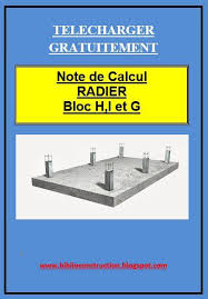 Note De Calcul Radier Livres Et Documents Gratuits Genie Civil Btp Vrd Arch Topo Hse