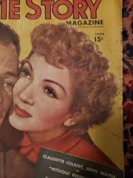 Vintage 1946 Movie Story Magazine June 15 Cents John Wayne Claudette  Colbert