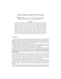 Tehnologia multimedia include, de asemenea şi activitate fizică. Pdf Efecte Si Rezultate Ale UtilizÄrii Tic In Educatie