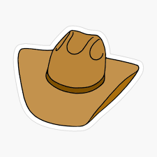 Pin By Megin On G G Stickers In 2021 Cute Laptop Stickers Cowboy Hats Hard Hat Stickers