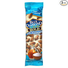 In a bowl, combine almonds and vinegar. Blue Diamond Almonds Salt N Vinegar Flavored Snack Nuts Single Serve Bags 1 5 Oz 2 Packs Of 12