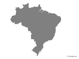 Grey Map Of Brazil Free Vector Maps Map Vector Vector Free Map