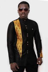 Our favorite festival outfits for men. Black Outfit With Gold Embroidery African Men S Clothing Etsy