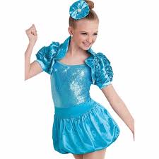 Weissman Girls Ooh La La Dance Costume Turq Blue
