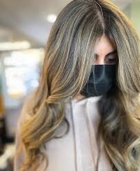 Asian layered hair with bangs. Atelier Salon Curtain Bangs Fresh Highlights Facebook