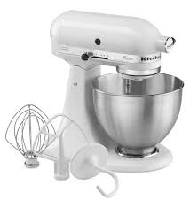 White Classic Series 4 5 Quart Tilt Head Stand Mixer K45sswh Kitchenaid Kitchen Aid Mixer Kitchen Aid Kitchenaid Classic Stand Mixer