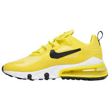 Nike Air Max 270 React Women S Casual Running Shoes Opti Yellow Black Dynamic In 2020 Yellow Sneakers Cool Nike Shoes Nike