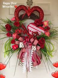 Heart Grapevine Wreath By Happy Door Wreaths Valentine S Day Love Wreath Diy Valentines Day Wreath Valentine Wreath Diy Valentines Day Decorations
