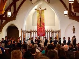 Navy reserve and became a lieutenant. Cathedral Of St James South Bend Pete Buttigieg Chasten Glezman Wedding 2 2018