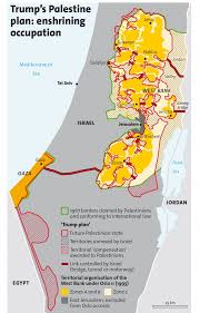 Israeli settlements currently exist in the palestinian territory of the west bank, including east jerusalem, and in the syrian territory of the golan heights, and had previously existed. Trump S Palestine Plan Enshrining Occupation By Cecile Marin Le Monde Diplomatique English Edition February 2020