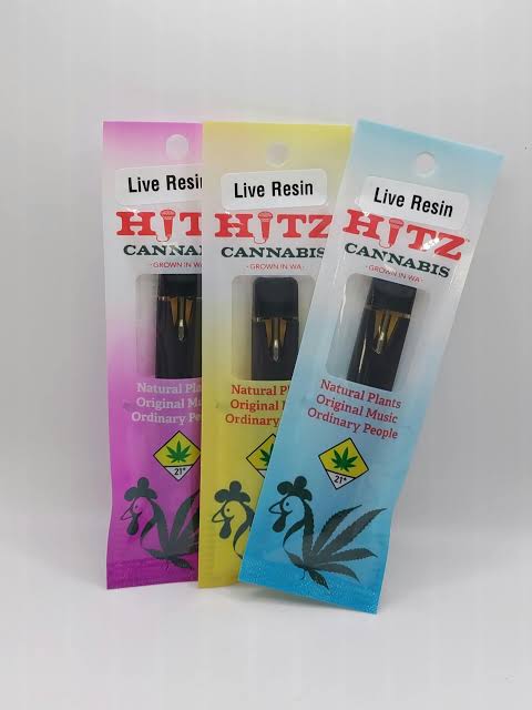 Hitz Live Resin 1g Grape Pie Cartridge Hitz Disposable Live Resin ...