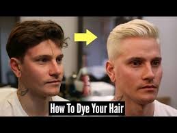 68 How To Dye Your Hair Platinum Blonde Mens Hair Tutorial 2018 Youtube Bleached Hair Men Men Blonde Hair Dyed Hair Men