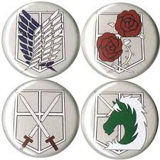 No weapon in the arsenal of the imperium or the traitor equals the titan on the battlefield, and a legion of such vast war machines can bring any world to its knees. Set Of 4 Attack On Titan 1 Pins Buttons Badges Null Http Www Amazon Com Dp B00mzmmxoc Ref Cm Sw R Pi Dp Bnhgu Attack On Titan Pin Button Badges Button Badge