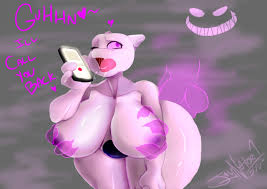jaynator1, jaynatorburudragon, mewtwo, creatures (company), game freak,  nintendo, pokemon, pokemon rgby, jpeg artifacts, 1boy, 1girl, artist name,  bent over, breasts, cellphone, collarbone, disembodied hand, disembodied  penis, english text, erection ...