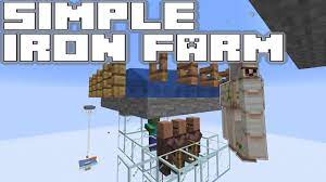 The easiest, by far, is to simply create one. Simple Iron Farm Tutorial Minecraft 1 14 3 Pre 1 Youtube