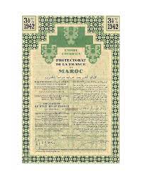 An official paper given by the government or…. Empire Cherifien Protectorat De La Republique Francaise Au Maroc 3 5 Loan 1942