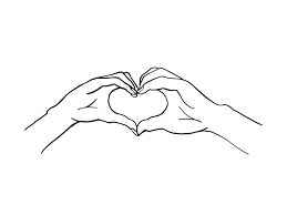Heart In Hand Print Lover S Hands Wall Art One Line Printable Easy Love Drawings Drawings Of Friends Line Art Drawings