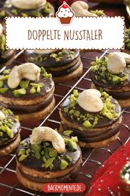 Weihnachtliche Doppelte Nusstaler Rezept Rezepte Nougat Rezept Lebensmittel Essen