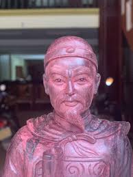 Tượng Hưng Đạo Đại Vương Trần Quốc Tuấn Gỗ Vương Mộc Tử Đàn 40 cm