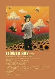 Minimalist Posters Music In 2020 Flower Boy Album Custom Album Covers Music Poster Design
