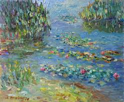 See more ideas about water, water painting, water art. Water Lilies In The Lake Painting By Liudvikas Daugirdas Artmajeur