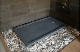 60 X34 Granite Shower Base Gray Stone For Bathroom Quasar Granite Shower Shower Base Concrete Shower Pan