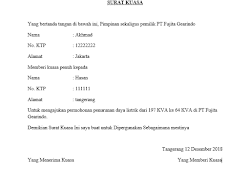 Beberapa penambahan tersebut terkait dengan adanya siswa baru berupa kursi, meja, serta papan tulis baru. Contoh Surat Kuasa Upgrade Indihome
