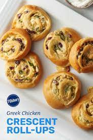 Greek Chicken Crescent Roll Ups Recipe Crescent Recipes Yogurt Chicken Crescent Roll Recipes