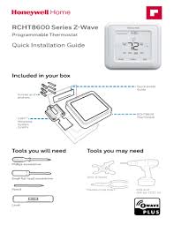 That is why we've provided a powerful search function so you can find the exact manual . Honeywell Rcht8600zw 7 Day Programmable T5 Z Wave Touchscreen Thermostat Installation Guide Manualzz