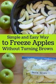 When I Can Get Apples At A Great Price I Stock Up And Add Them To The Freezer It S Really Easy To Do And Freezing Apples Freezer Cooking Recipes Apple Recipes