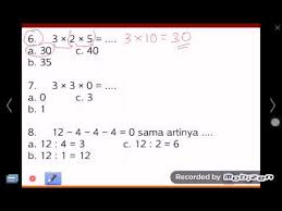 Contoh soal matematika kelas 2 sd semester 1 dan 2 haii sahabat semuanya pada perjumpaan kali ini dengan quipper co id kami akan menyampaikan materi pembelajaran tentang contoh soal matematika kelas 2 sd semester 1 dan 2. Matematika Sd Kelas 2 9 Paham Perkalian Pembagian Youtube