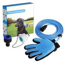 Best Price New Pet Massaging Bath Glove Pet Shower Sprayer Wash Tool Outdoor Garden Hose Compatibl Pets Massage Gloves Cute Animals