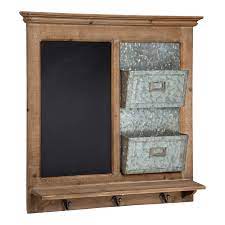 12 diy tumblr notebook ideas. Kate And Laurel Idamae Wood Framed Chalkboard Wall Organizer With Mail Holders And Key Hooks 28 X 25 Rustic Brown Farmhouse Inspired Magnetic Chalkboard Buy Online In Botswana At Botswana Desertcart Com Productid 163703110