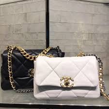 Black And White Chanel Bag Chanel 19 Bag News Prices And Sizes Bragmybag Chanel Handbags Classic Chanel Bag Chanel Handbags