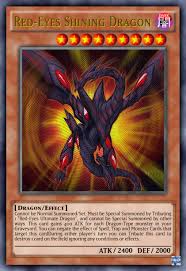 Once per turn, this card can destroy a monster of your choice, but it cannot attack on the same turn that this effect is activated. Red Eyes Shining Dragon Yu Gi Oh Fanon Wiki Fandom