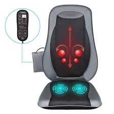 Naipo Shiatsu Back Massager Massage Chair Seat Cushion With Heat And Vibration Function Relax Full Back Muscles For Back Massager Best Car Seats Massage Chair