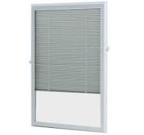 ODL 22 in. in. Add-On Enclosed Aluminum Blinds in White for Doors