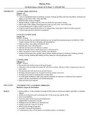 Landscaper Resume Samples Velvet Jobs