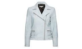 Axel Nubuck Biker Jacket Jackets Blue Leather Jacket Fashion