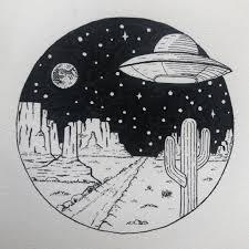 Thanks for watching our channel. A Drawing I Did For Last Week S Inktober Prompt Ufo Drawing