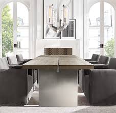 Collection by the accent wall design studio. Channel Rectangular Dining Table