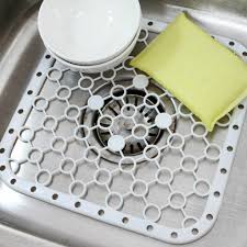 Use proper size to keep sink in order to make changing drains easier, sink drain sizes are standardized. Adjustable Pvc Sink Mat Protector For Stainless Steel Porcelain Sink Quick Draining Dish Drying Mat Pebble Kitchen Sink Mats Black 1pcs Dish Drying Mats Kitchen Dining Usininz Ro