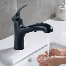 Bathroom sink faucet single handle & hole basin black deck mounted mixer tap. Miaohui Matte Black Pull Out Bathroom Faucet Single Hole Bathroom Sink Faucet With 3 Modes Pull Down Sprayer One Handle Modern Vanity Faucet Farmhouse Lavatory Faucet Pricepulse