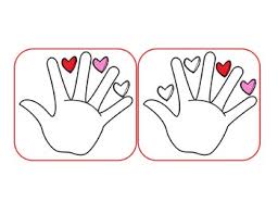 Image de trois coeurs avec effets de lumière. Carte Main Suite Logique Coeur St Valentin By Abcdreves Tpt