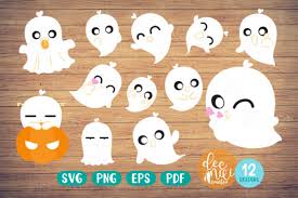 Download Little Ghost Clipart Set No 01 Graphic By Decnui Creator Creative Fabrica