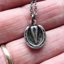 Horse Hoof Charm Pendant Necklace Solid Hand Cast 925 Etsy Horse Jewelry Silver Horse Equestrian Jewelry