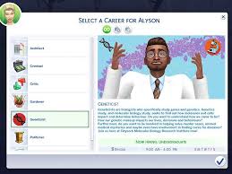 The Sims 4 Geneticist Career 10 Levels Comes With Custom Chance Cards Geneticists Are Biologists Who Specifically Study Sims 4 Jobs Sims 4 Characters Sims