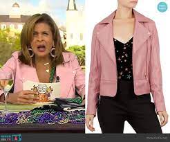 Hoda S Pink Moto Jacket On Today Pink Moto Jacket Fashion Tv Jackets